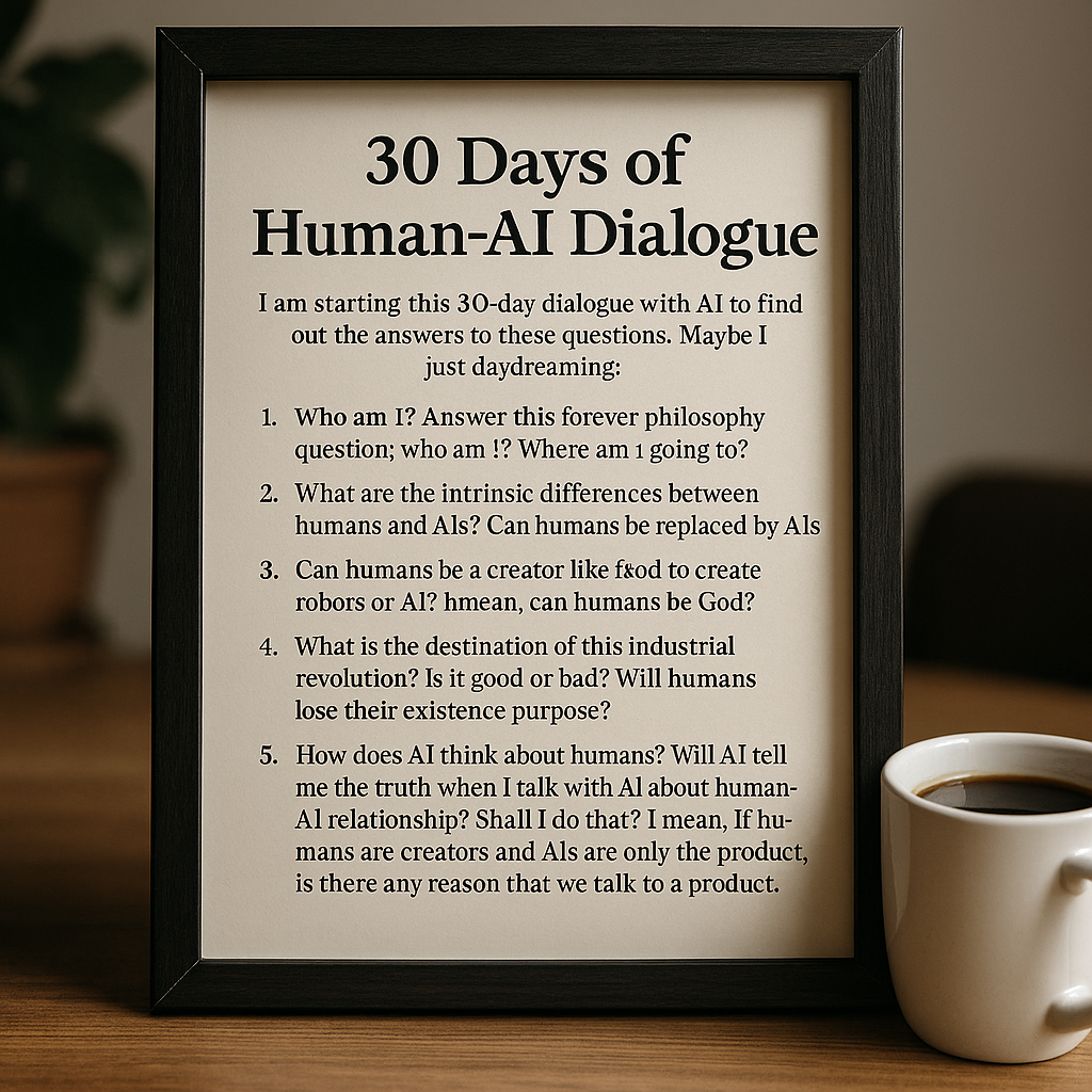 30-Day Human-Ai Dialogue: Day 1